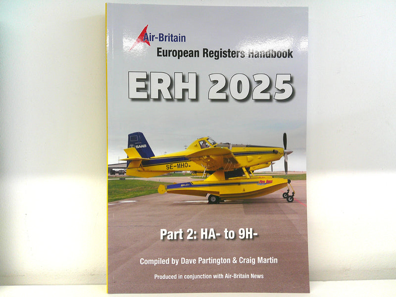 9780851305905 | Air Britain | European Registers Handbook 2025 part 1 &2 with CD