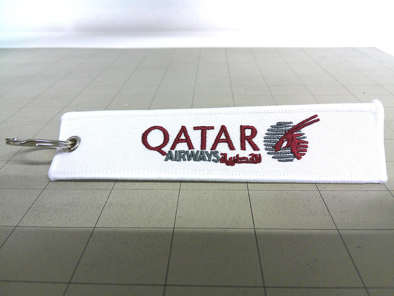 Key Tag Qatar | Fabric Embriodered Key Tag | Qatar Airways