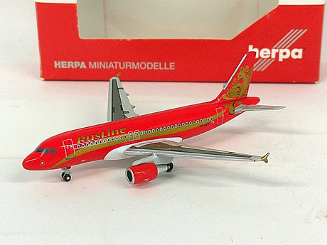Herpa Wings 1:500 scale die-cast model of an Airbus A319 aircraft.