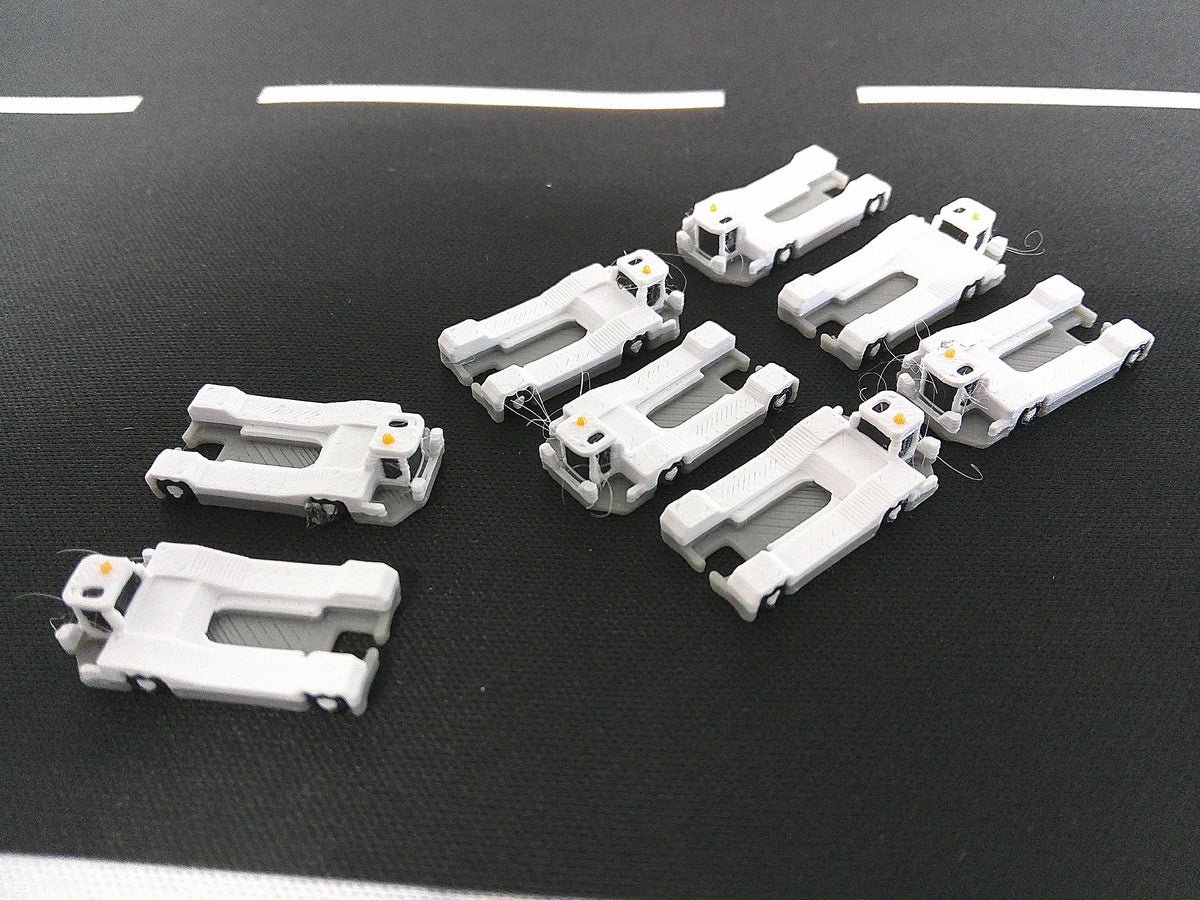 AG-Aircraft Tugs-Narrow Body | Airport Accessories 1:400  | Airport Aircraft Tugs White X8 Airport GSE 1:400 scale