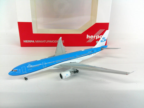 Die-cast metal Herpa Wings 1:500 scale model of an Airbus A330-200 KLM PH-AOA.