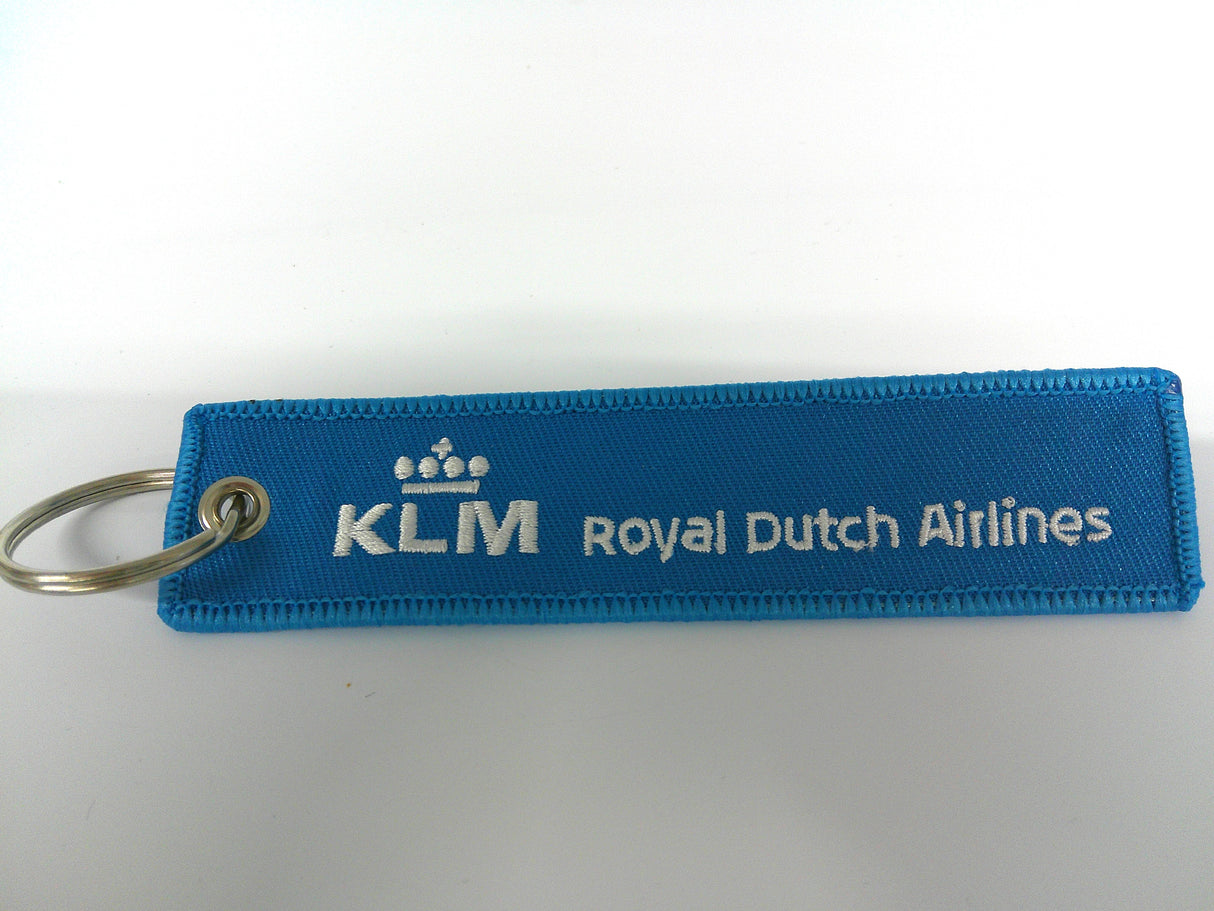 Key Tag KLM | Fabric Embriodered Key Tag | KLM Royal Dutch Airlines