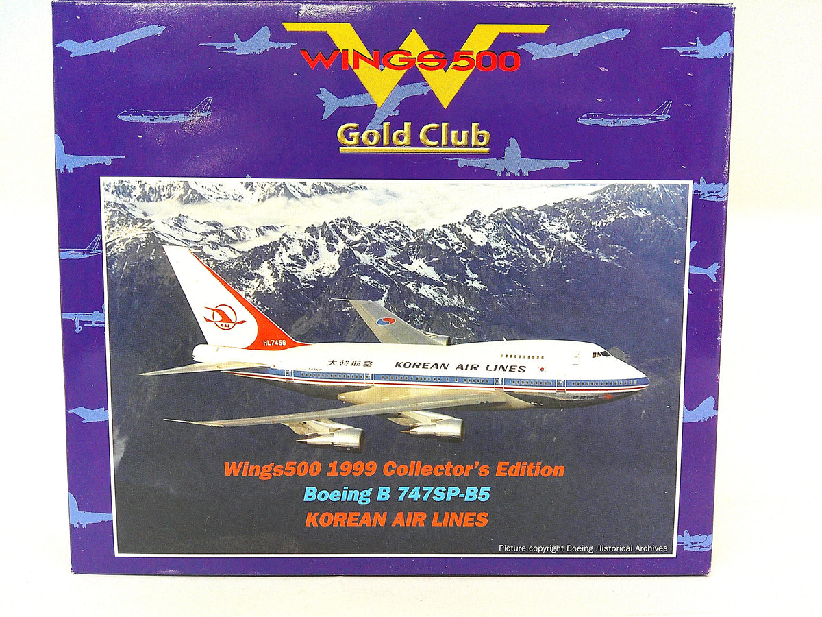 511988 | Herpa Wings 1:500 | Wings 500 Gold Club | Boeing 747SP Korean Air Lines **Pre Owned**