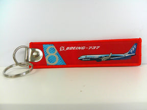 Key Tag Boeing 737 | Fabric Embriodered Key Tag | Boeing Demonstrator