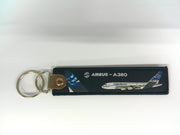 Key Tag A380 | Fabric Embriodered Key Tag | Airbus A380