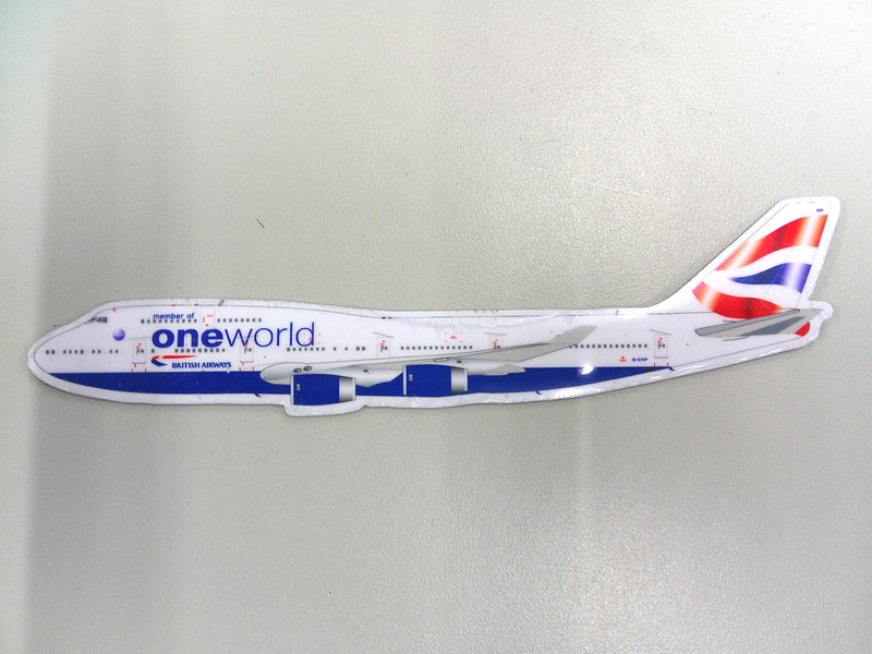 Fridge Magnet BA02 | Boeing 747-400 G-CIVP British Airways One World