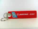 Key Tag Boeing 737 | Fabric Embriodered Key Tag | Boeing Demonstrator