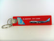 Key Tag Boeing 747 | Fabric Embriodered Key Tag | Boeing Demonstrator