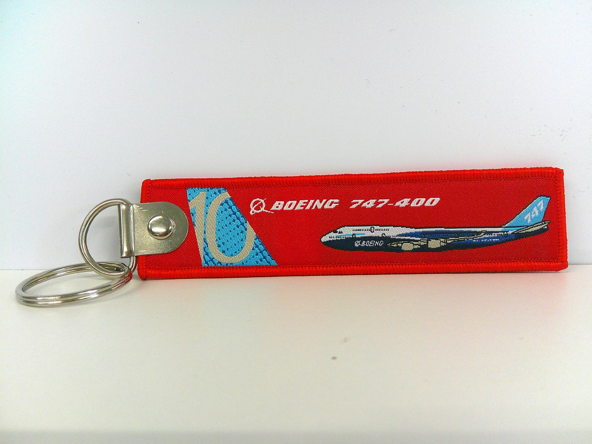 Key Tag Boeing 747 | Fabric Embriodered Key Tag | Boeing Demonstrator