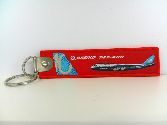 Key Tag Boeing 747 | Fabric Embriodered Key Tag | Boeing Demonstrator