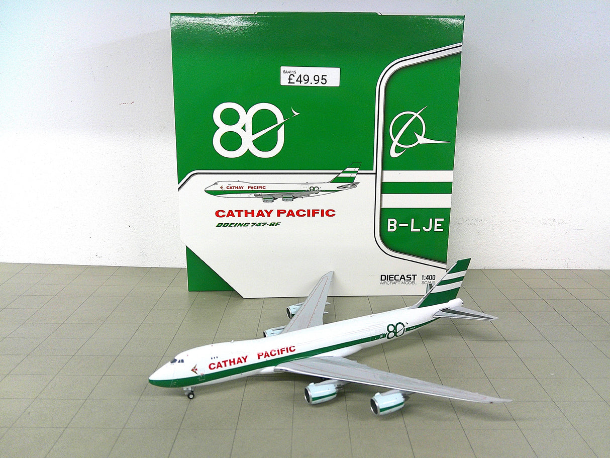 SA4115 | JC Wings 1:400 | Boeing 747-8F Cathay Pacific 80th Anniversary B-LJE With Stand