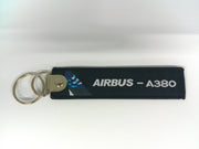 Key Tag A380 | Fabric Embriodered Key Tag | Airbus A380