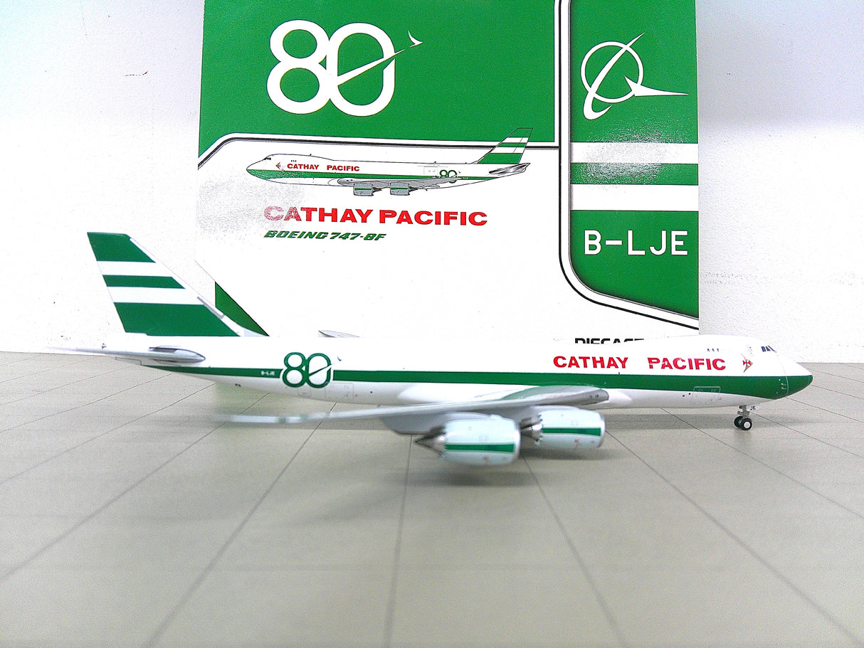 SA4115 | JC Wings 1:400 | Boeing 747-8F Cathay Pacific 80th Anniversary B-LJE With Stand