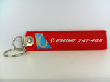 Key Tag Boeing 747 | Fabric Embriodered Key Tag | Boeing Demonstrator
