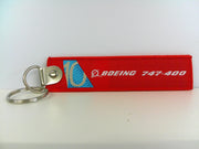 Key Tag Boeing 747 | Fabric Embriodered Key Tag | Boeing Demonstrator