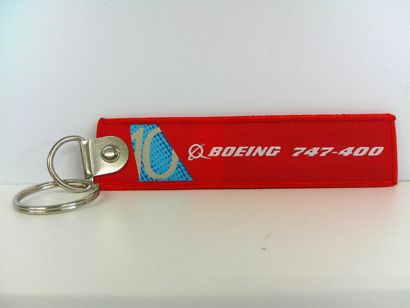 Key Tag Boeing 747 | Fabric Embriodered Key Tag | Boeing Demonstrator