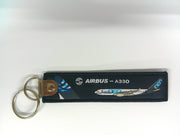 Key Tag A330 | Fabric Embriodered Key Tag | Airbus A330