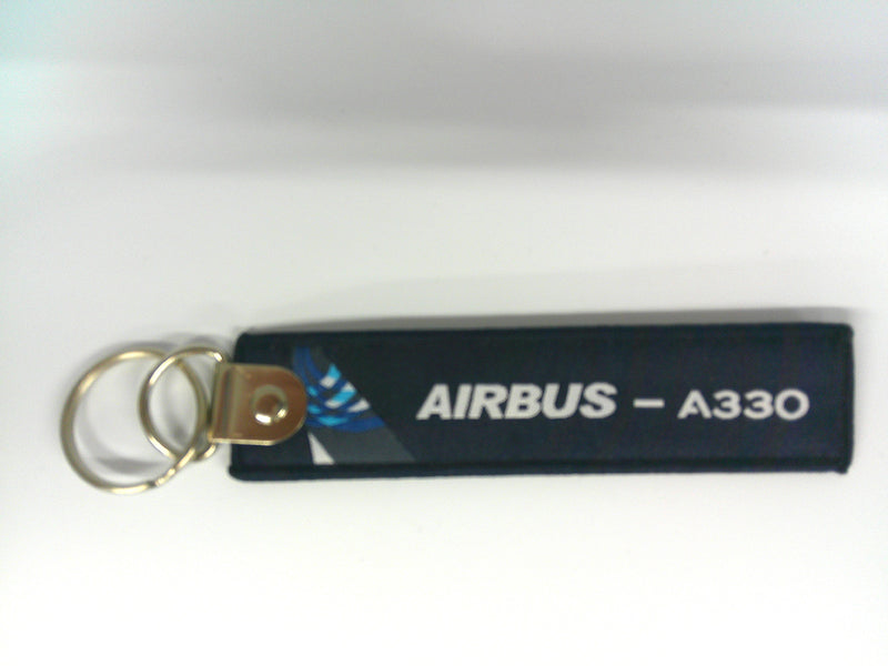 Key Tag A330 | Fabric Embriodered Key Tag | Airbus A330