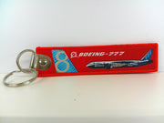 Key Tag Boeing 777 | Fabric Embriodered Key Tag | Boeing Demonstrator