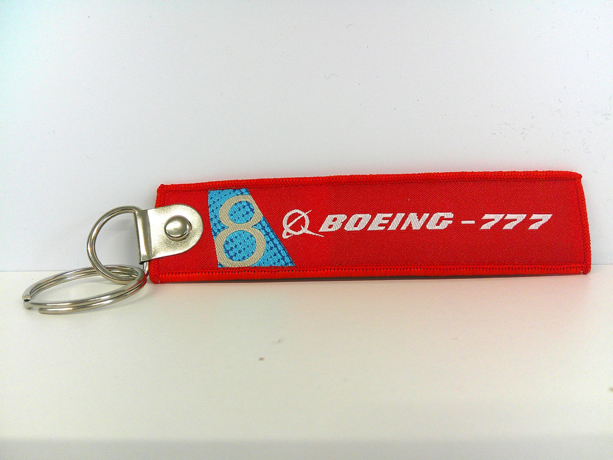 Key Tag Boeing 777 | Fabric Embriodered Key Tag | Boeing Demonstrator