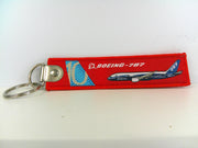 Key Tag Boeing 787 | Fabric Embriodered Key Tag | Boeing Demonstrator