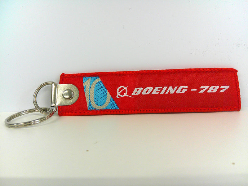 Key Tag Boeing 787 | Fabric Embriodered Key Tag | Boeing Demonstrator