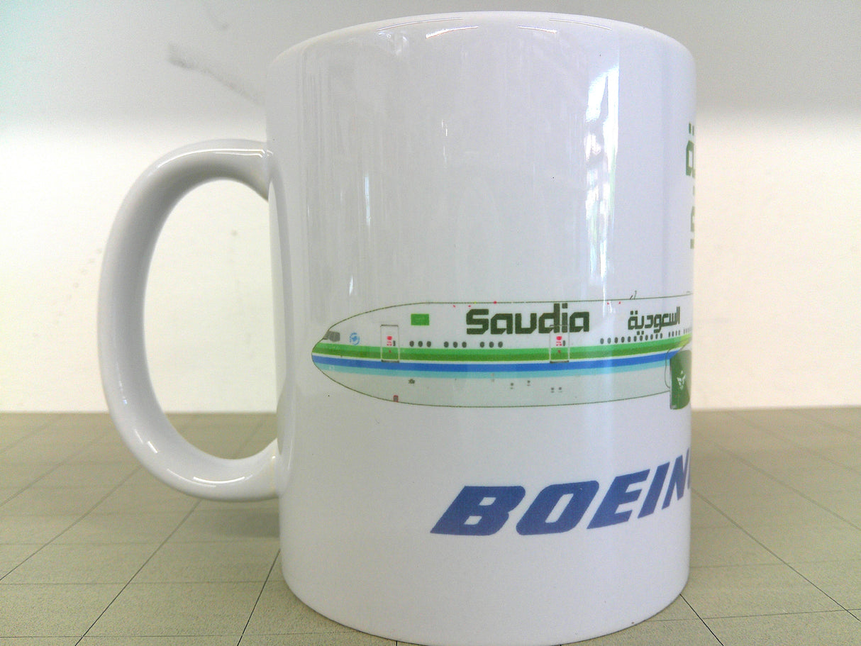 MUGSAUDIAF1777 | Coffee Mug | Boeing 777-300 SAUDIA Formula 1