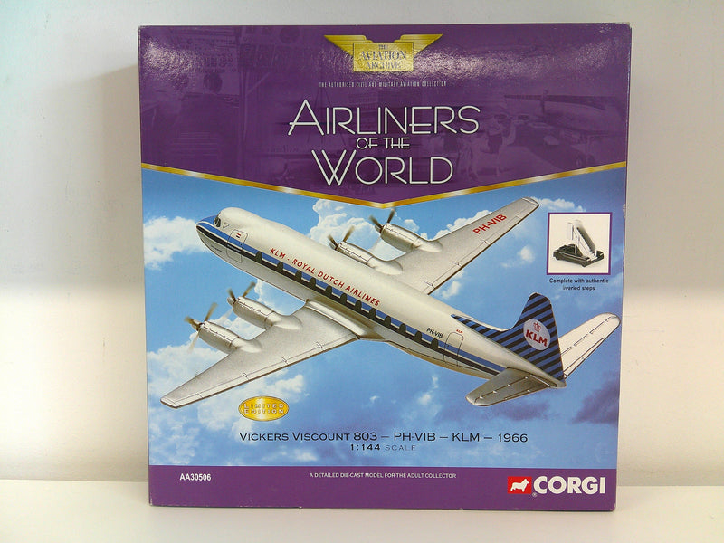 807903305061 | AA30506 | Corgi 1/144 Die-cast | Vickers Viscount KLM PH-VIB