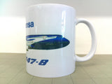 MUGLUFT100747-8 | Coffee Mug | Boeing 747-8 Lufthansa 100 anniversary