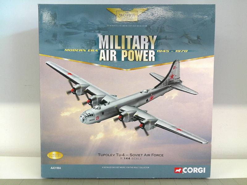 807903318047 | AA31804 | Corgi 1/144 Die-Cast | Tupolev Tu-4 Soviet Air Force