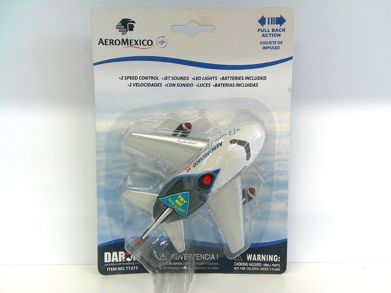 TT723 | Toys Toys | Aero Mexico Pullback Toy with Jet Sound and Flashing Lights