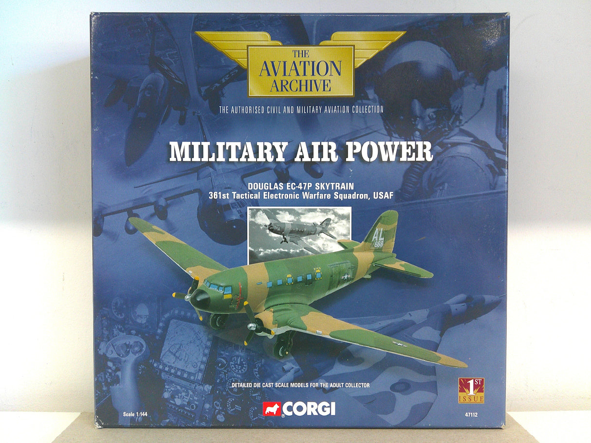 032435471124 | 47112 | Corgi 1/144 Die-Cast | Douglas EC-47 Skytrain USAF