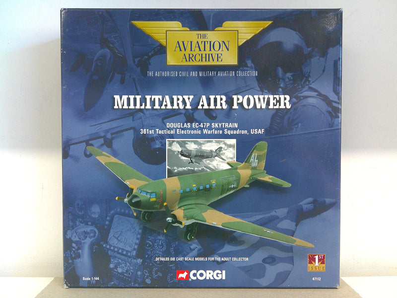 032435471124 | 47112 | Corgi 1/144 Die-Cast | Douglas EC-47 Skytrain USAF