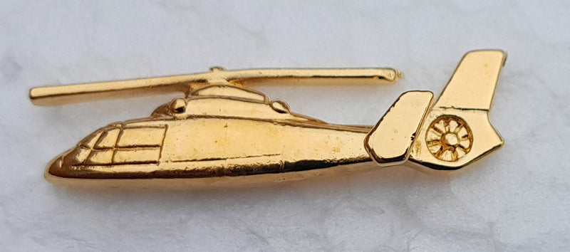 CL082 | Clivedon Collection Pin Badges | Eurocopter AS365 Dauphin 22ct Gold plated pin badge