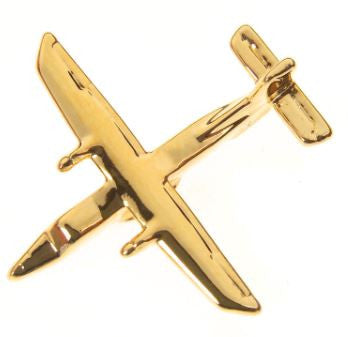 CL061 | Clivedon Collection Pin Badges | DORNIER 328 22ct Gold plated pin badge