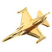 CL013 | Clivedon Collection Pin Badges | F-16 Fighting Falcon 22ct Gold plated pin badge