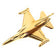 CL013 | Clivedon Collection Pin Badges | F-16 Fighting Falcon 22ct Gold plated pin badge