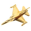 CL013 | Clivedon Collection Pin Badges | F-16 Fighting Falcon 22ct Gold plated pin badge