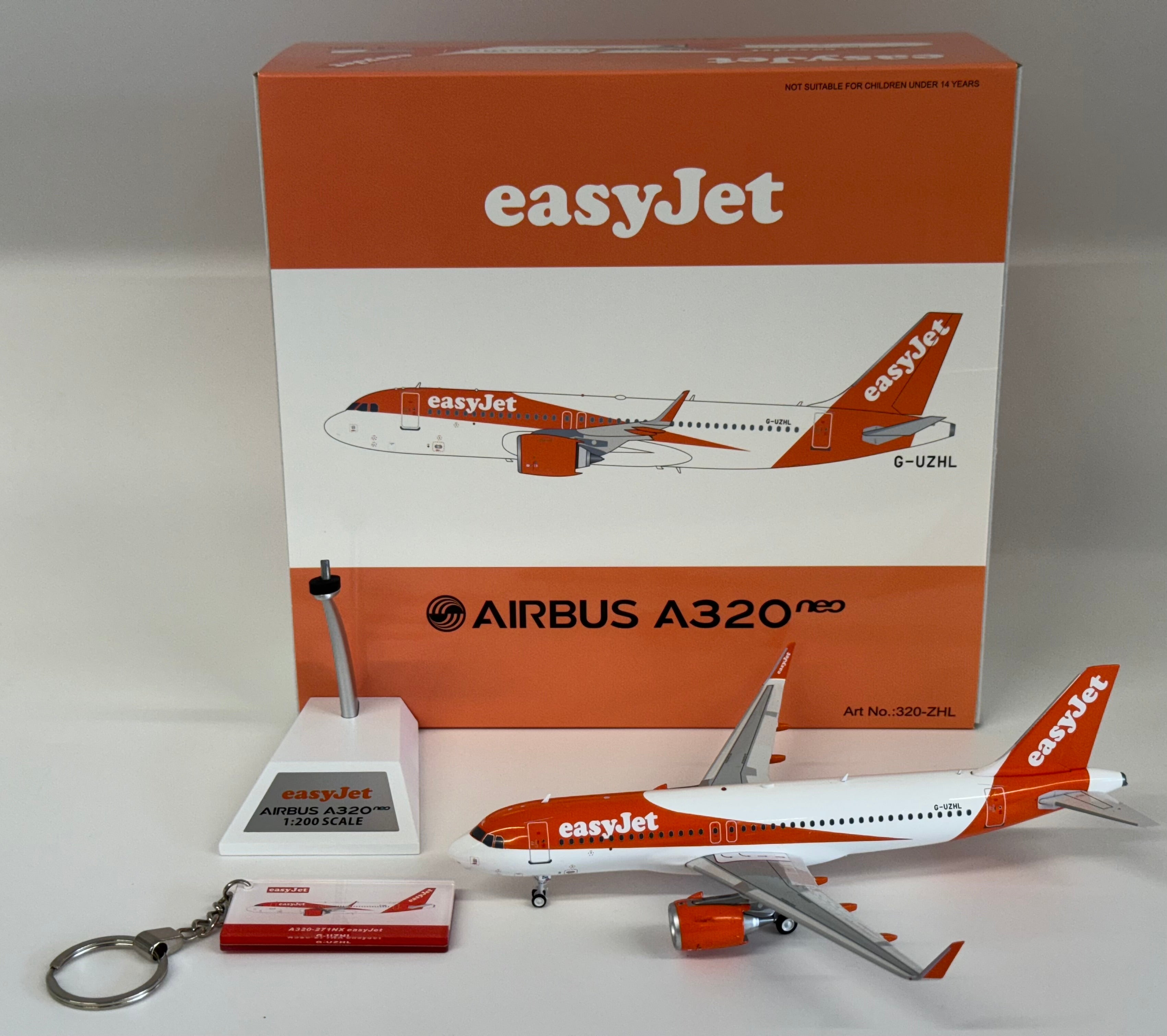 320-ZHL | JFox Models 1:200 | Airbus A320-271NX (neo) Easyjet G-UZHL