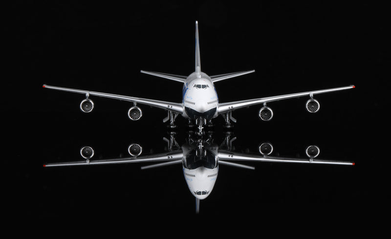 B551403PF | HX Models 1:400 | Boeing 747-100 Pan Am Clipper JUAN T.TRIPPE N747PA Flaps-Down Version