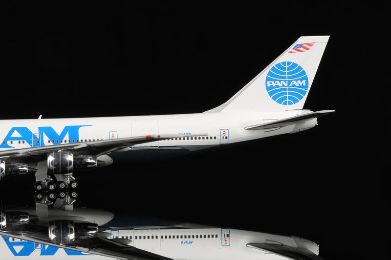 B551403PF | HX Models 1:400 | Boeing 747-100 Pan Am Clipper JUAN T.TRIPPE N747PA Flaps-Down Version