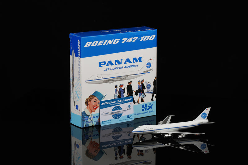 B551401P | HX Models 1:400 | Boeing B747-100 Pan Am Jet Clipper American N747PA Standard Version | is due July 2025
