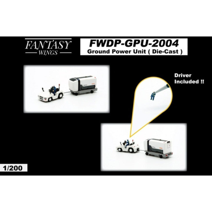 FWDP-GPU-2004 | Fantasy Wings 1:200 | Airport Accessories - Ground Power Unit and truck