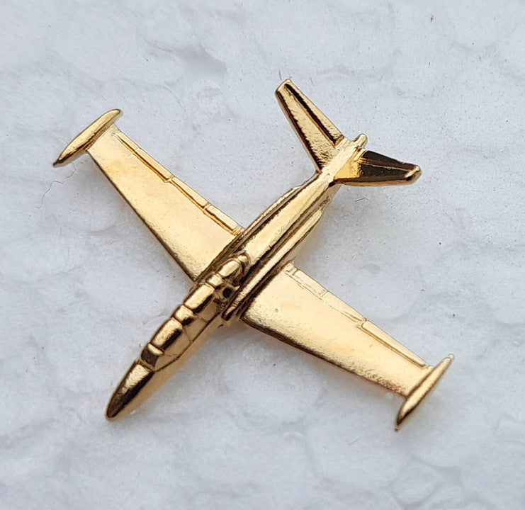 CL089 | Clivedon Collection Pin Badges | Fouga Magister 22ct Gold plated pin badge