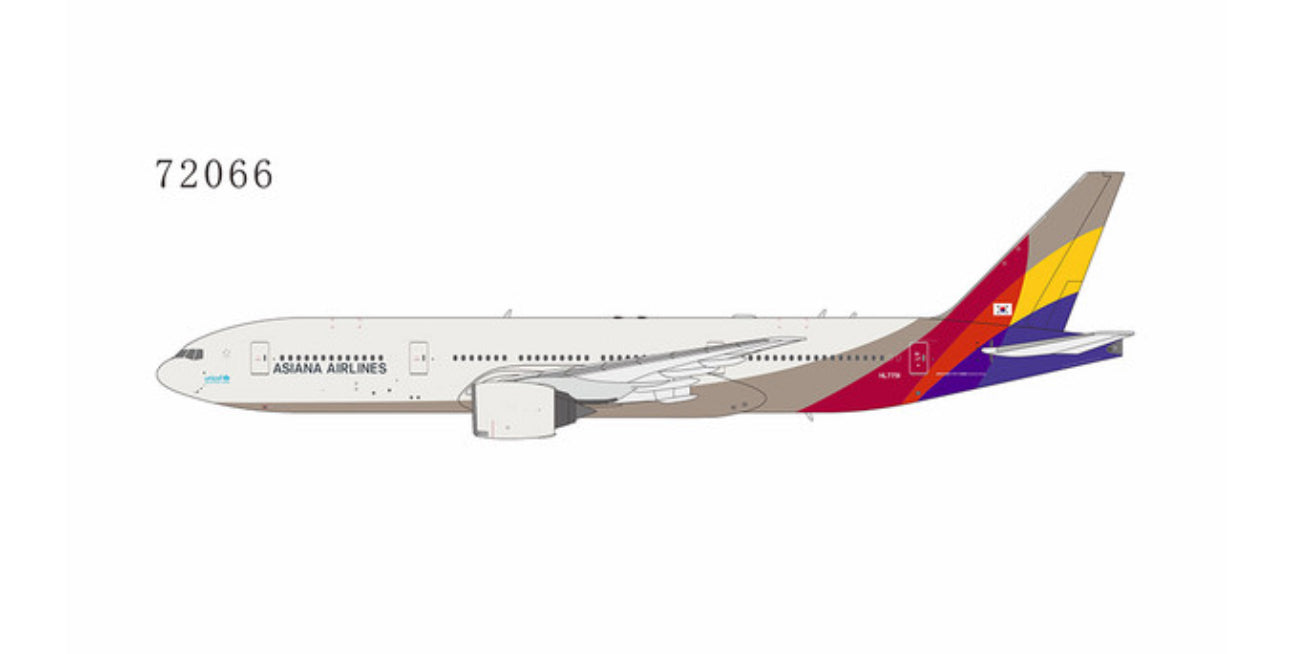 NG72066 | NG Models 1:400 | Boeing 777-200ER Asiana Airlines HL7791 (revised titles) | is due July 2025