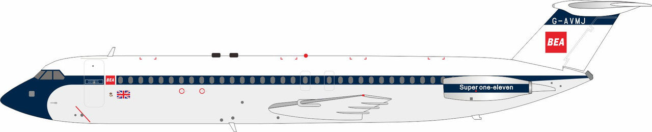 ARDBA128 | ARD Models 1:200 | BAC111-510ED BEA G-AVMJ | is due March 2025