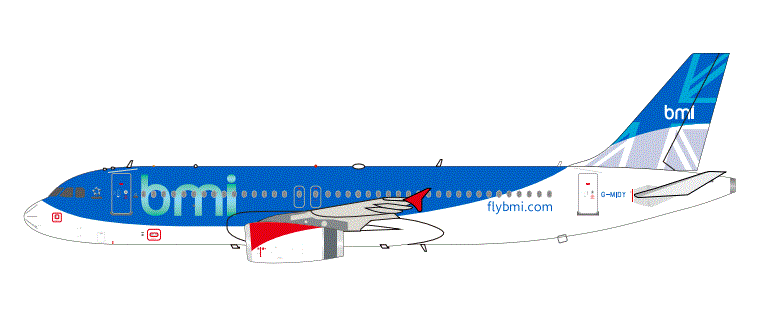 320-BMI | ARD Models 1:200 | Airbus A320-232 BMI G-MIDY | is due January 2026