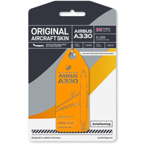 AVTAGGMLJL | Aircraft Skin Tags | Original Aircraft Skin - Airbus A330 Thomas Cook G-MLJL