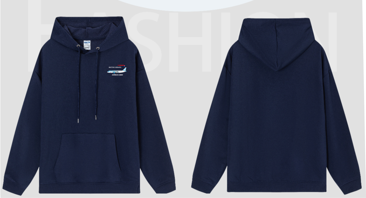 POHBAA320BW | Other Gifts | Pullover Style Hoodie, Airbus A320, British Airways 'Better World G-TTNA'
