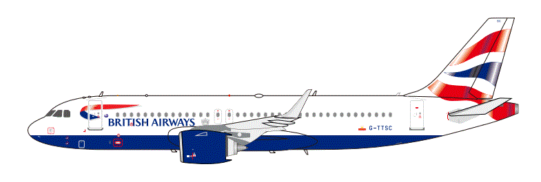 ARDBA200 | ARD Models 1:200 | Airbus A320neo British Airways G-TTSC | is due January 2026